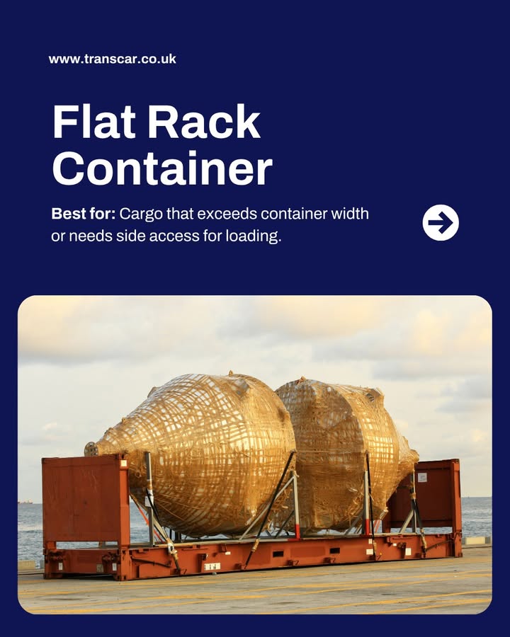 Flat rack, open top, or platform container. — image 3