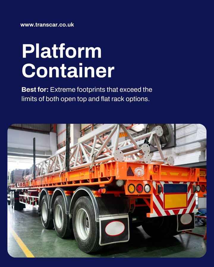 Flat rack, open top, or platform container. — image 4