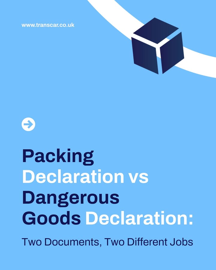 Every project cargo shipment that contains hazardous materials requires two separate documents.
