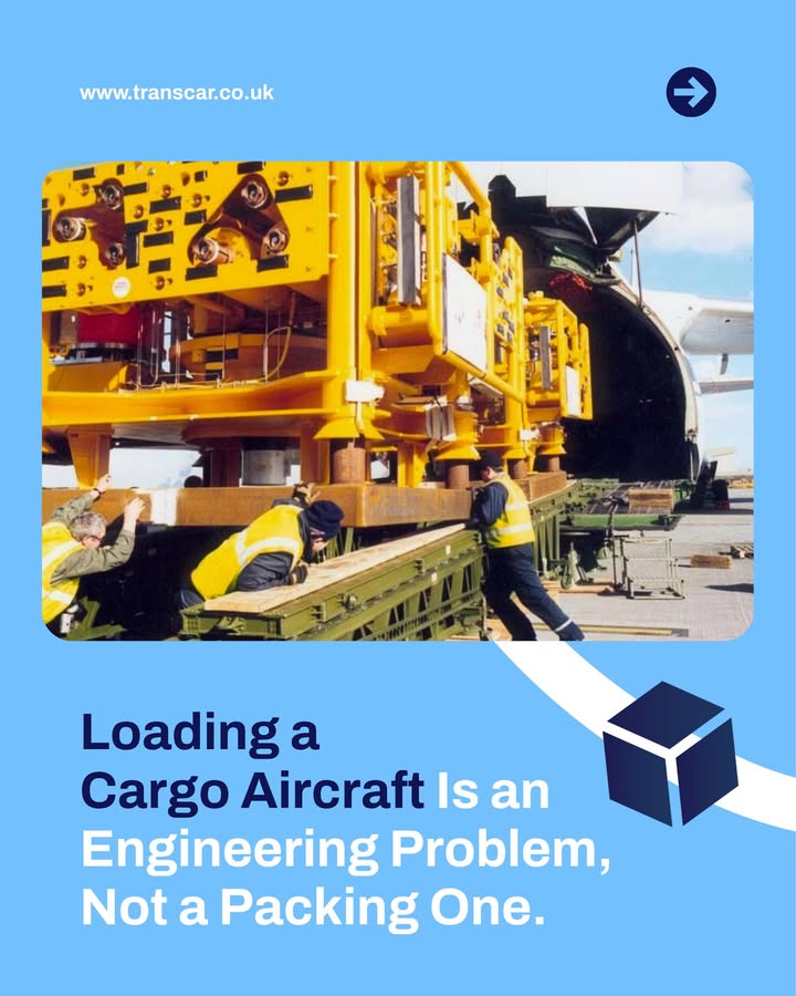 An AN-124 is not loaded the way a commercial freighter is loaded.