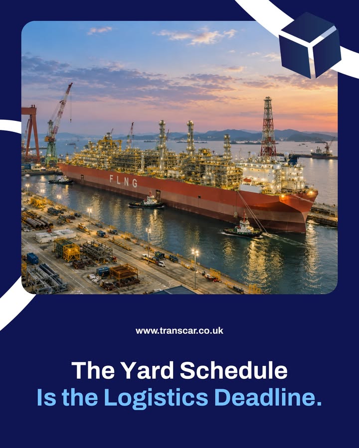 An FLNG facility is built in one country and towed to another.