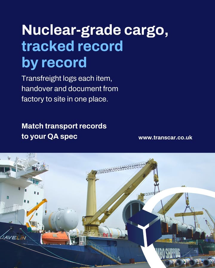 On nuclear projects, the paperwork travels with the steel.
